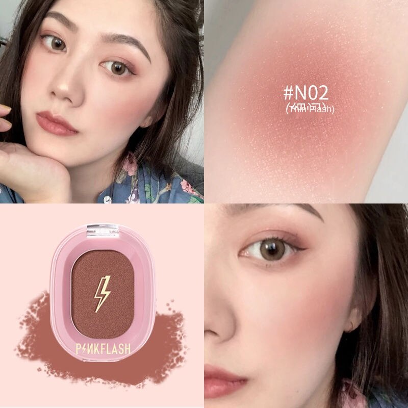 (Hàng Mới Về) Phấn Má Hồng Lâu Trôi Màu Lì Pinkflash | BigBuy360 - bigbuy360.vn