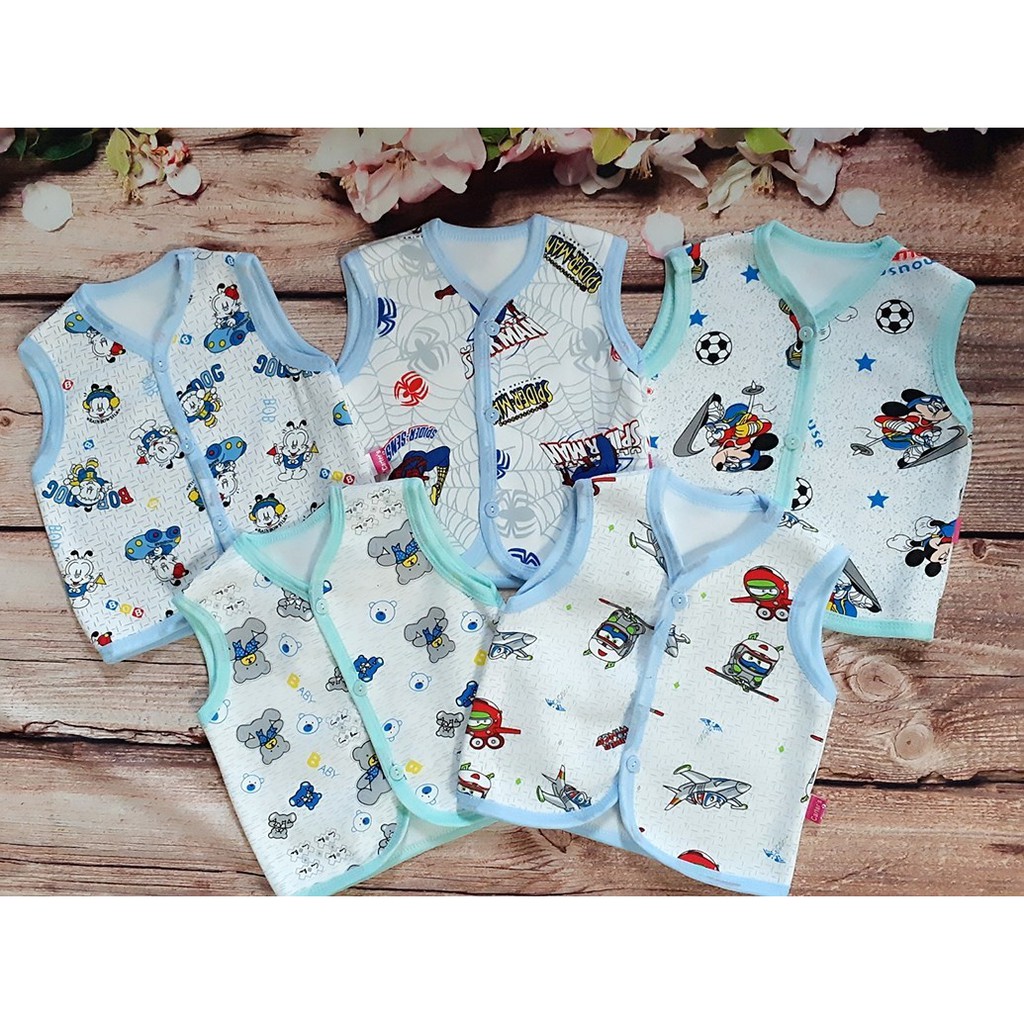 Áo gile nỉ lông cho bé từ 3-14kg