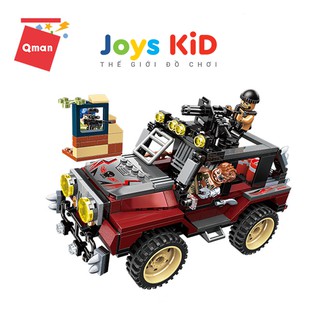 Đồ chơi xếp hình lego QMAN 3203: Block Armed Jeep - Joys KiD