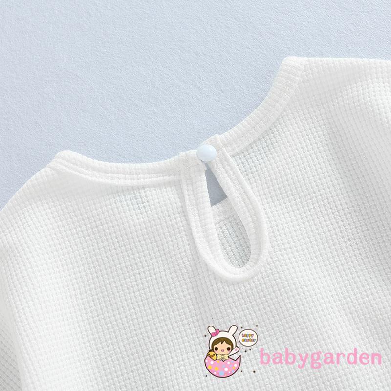 Áo Liền Quần Tay Dài Thêu Hình Gấu Dành Cho Bé Trai 0-24 Tháng Tuổi