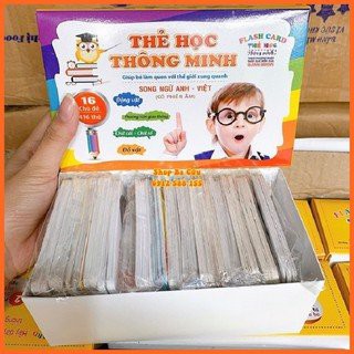 Bộ 416 Thẻ Học Tiếng Anh Thông Minh Flashcard Cho Bé, Thẻ 16 Chủ Đề Song Ngữ Anh-Việt Theo Phương Pháp Glenn Doman