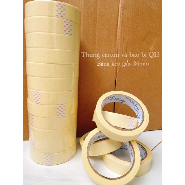 Băng keo giấy khổ 24mm - 22m