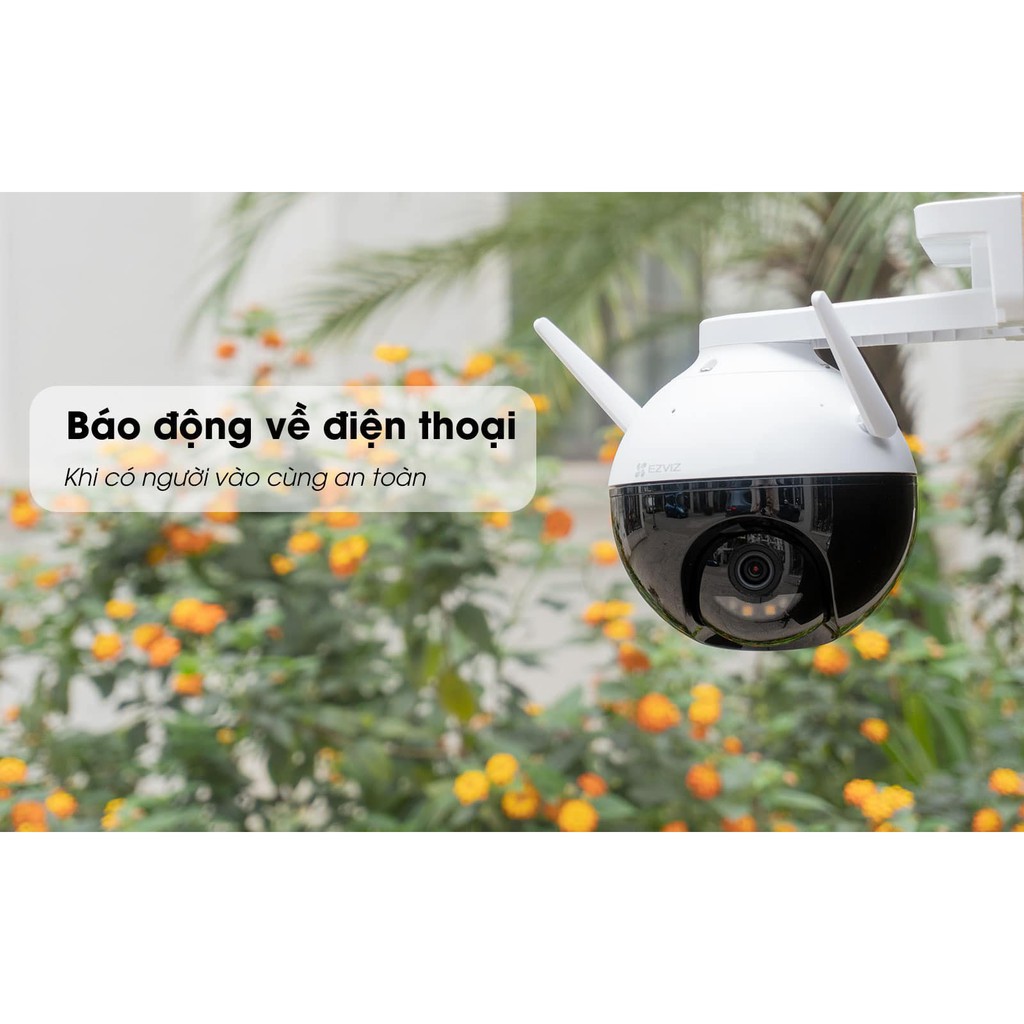 Camera Ngoài Trời Wifi 2MP EZVIZ C8C HD 1080P Điều Khiển Xoay 360° - Hàng chính hãng bảo hành 24 tháng