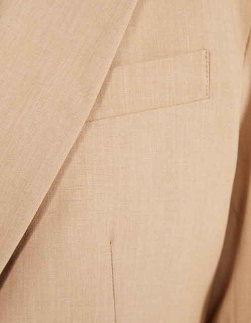 Đức - Áo blazer Bershka sale auth new tag cao cấp chính hãng crop top lửng ngắn có lót 2 lớp độn vai màu be kem bsk nude | BigBuy360 - bigbuy360.vn