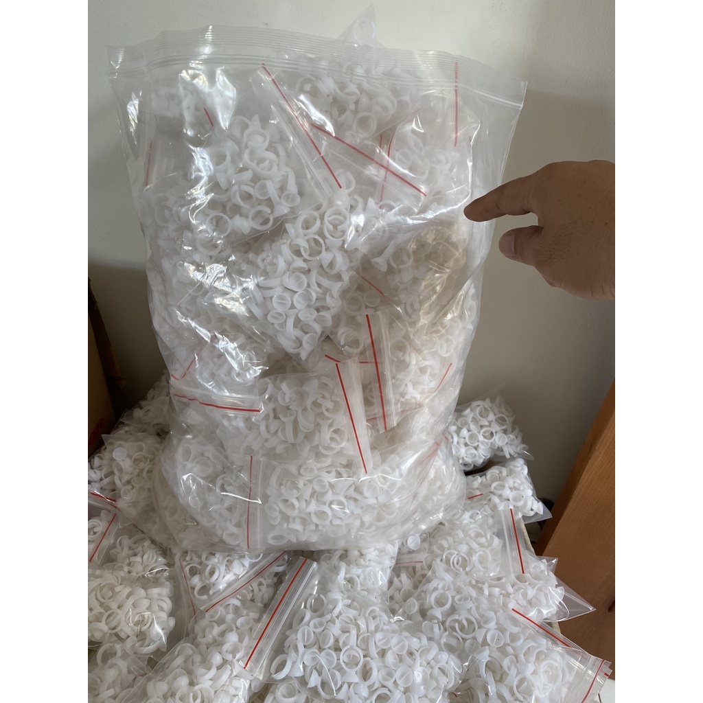 Nhẫn đỗ keo nối mi ( túi 100 cái-50-25)- tạo fan - dụng cụ nối mi