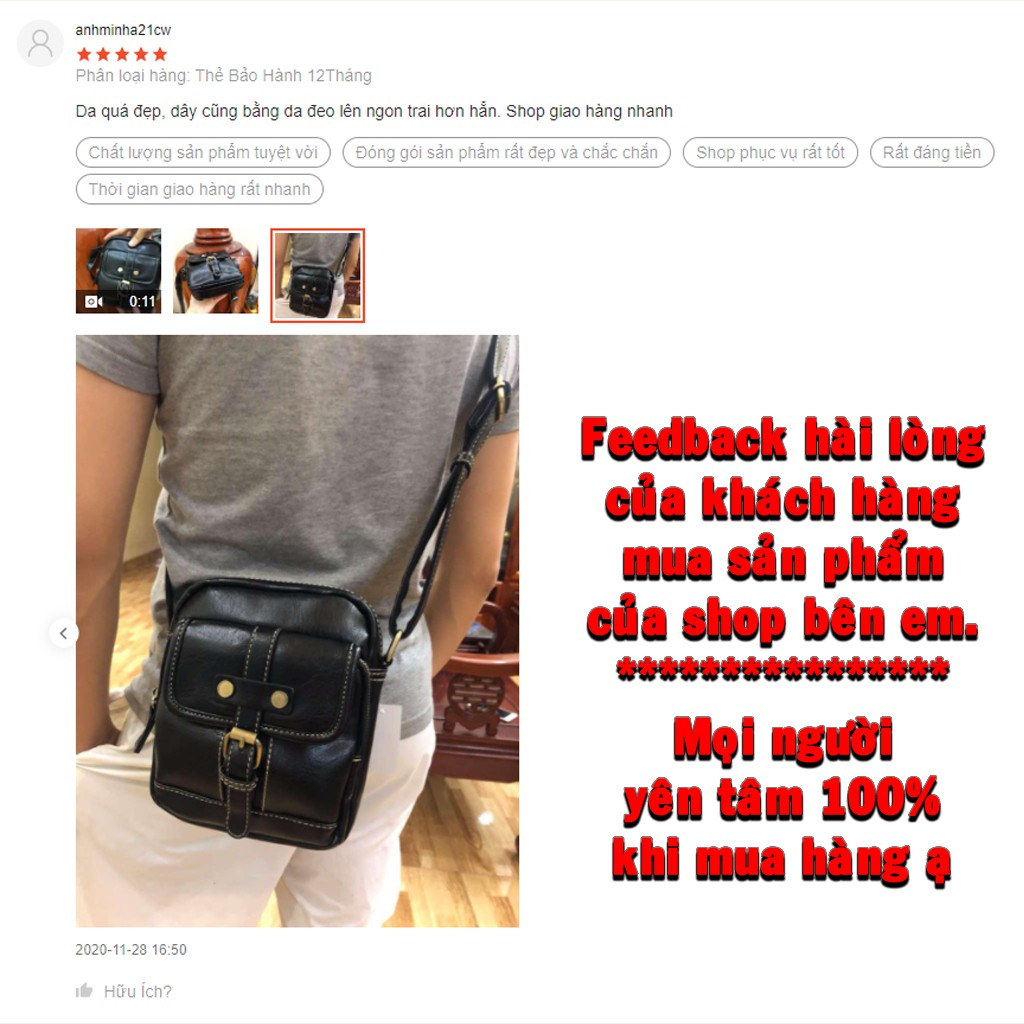 Túi Xách Nam Da Thật Mềm Đẹp Như Túi Đựng Máy Ảnh Rất Sang Dáng Đeo Chéo Trẻ Trung | BigBuy360 - bigbuy360.vn