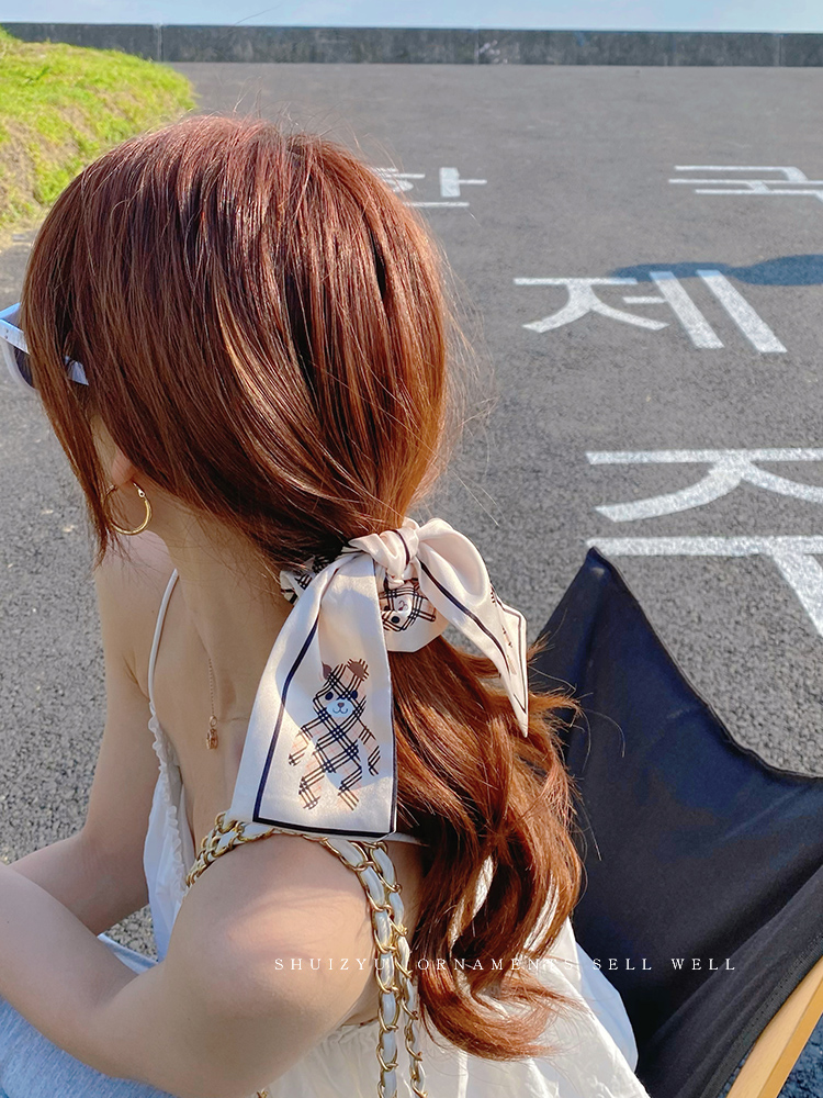 Dây buộc tóc thắt nơ thanh lịch cho nữ