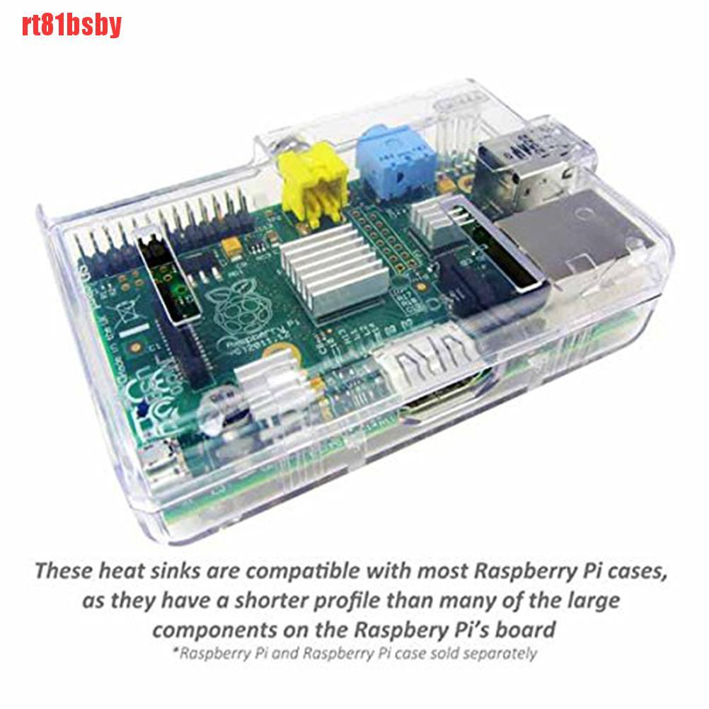 Set 3 Miếng Nhôm Tản Nhiệt Rt81Bsby Cho Raspberry Pi 2 Và Model B