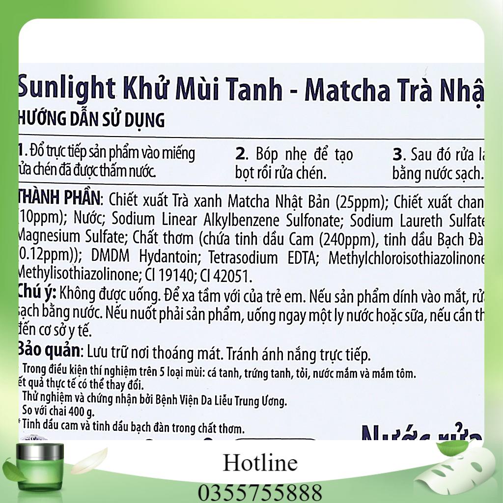 Nước rửa chén Sunlight hương Trà Xanh và Chanh Extra can 3.6kg
