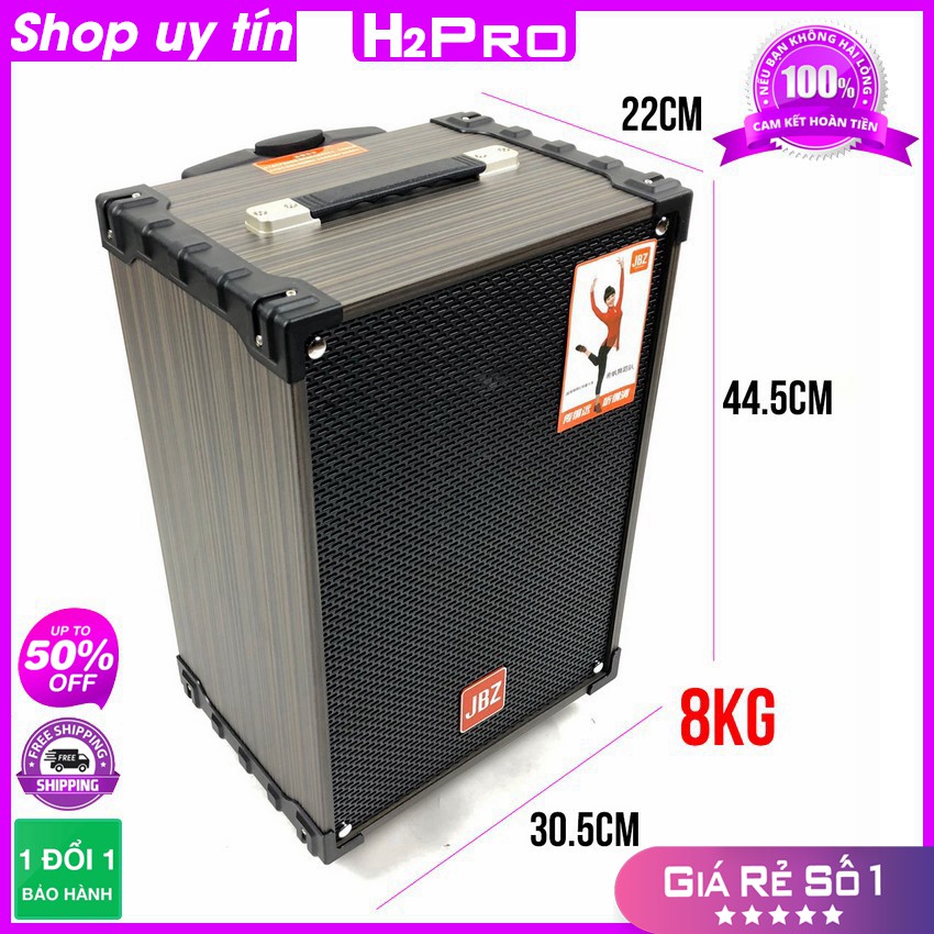 [RẺ VÔ ĐỊCH] Loa kéo karaoke JBZ 107 bass 25 nhỏ gọn, hát hay-loa kẹo kéo giá rẻ ( tặng 2 micro và 4 pin )