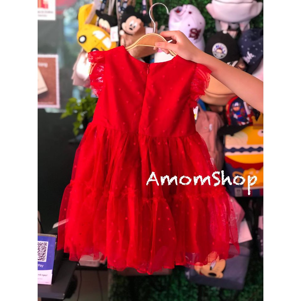 VÁY HOẠ TIẾT TRÁI TIM NHÍ hi