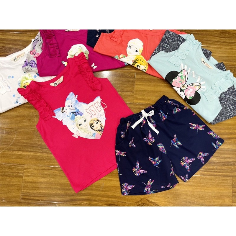 Bộ Bé Gái Cánh Tiên Size Đại Hoạ Tiết ELSA Cho Bé 4 Tuổi Đến 14Tuổi