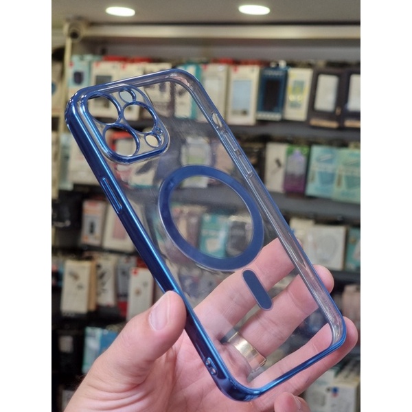 Ốp Lưng Dẻo Viền Màu Có Hỗ Trợ Sạc Không Dây MagSafe Iphone 14,14 Pro,14 Pro Max,13 Pro,13 Pro Max,12 Pro Max Hãng KST