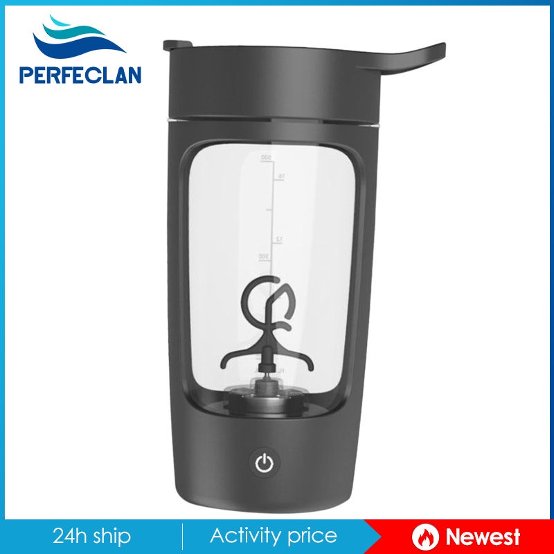 Bình Lắc Protein Chạy Điện Không BPA Cổng Sạc USB Dung Tích 22Oz