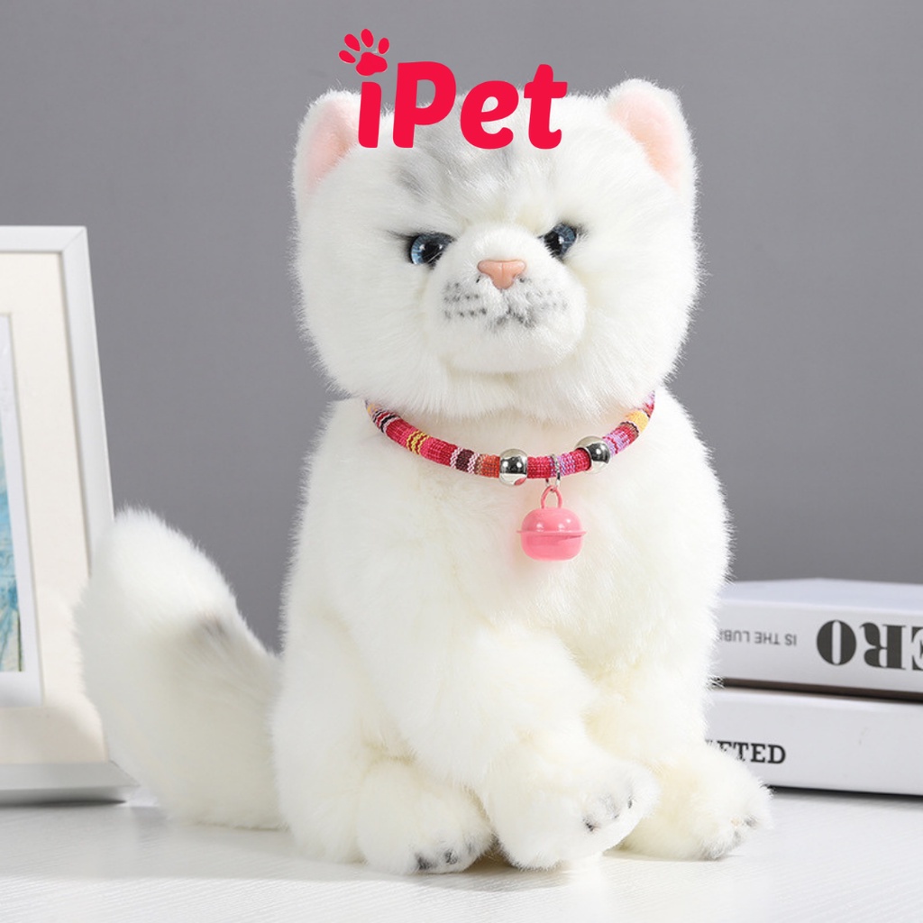 Vòng Cổ Thổ Cẩm Nhiều Màu Cho Chó Mèo Kèm Chuông Đồng - iPet Shop