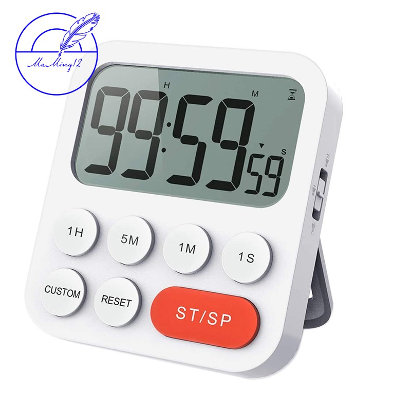 Timer Digital Cooking Timer, Magnetic Count Up & Countdown Timer with LCD Display and Loud Alarm,99 Hour Digital Timer