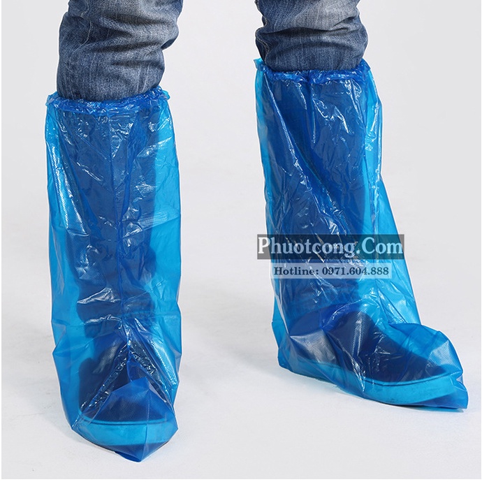 Ủng đi mưa nilon - bọc giày nilon tiện dụng chuyên dụng đi xe máy - đi phượt Bụi Store