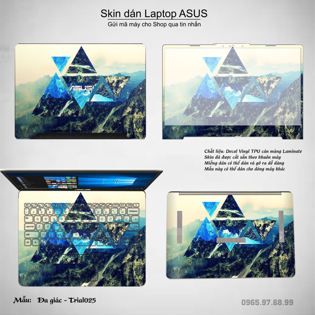 Skin dán Laptop Asus in hình Đa giác _nhiều mẫu 5 (inbox mã máy cho Shop)