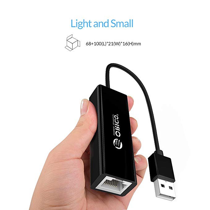 Bộ Chuyển USB 2.0 Sang Cổng LAN Orico UTJ-U2 - Hàng Chính Hãng