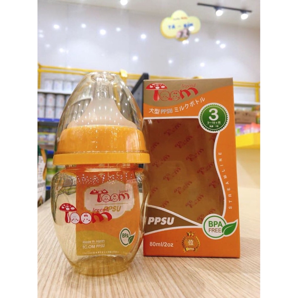 Bình sữa Toom Nhật ppsu 80ml