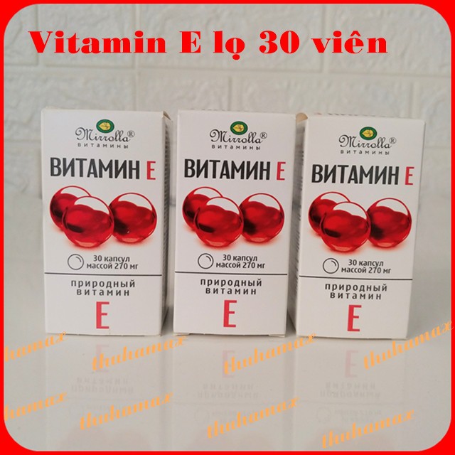 Vitamin E lọ 30 viên hàm lượng 270mg | Thế Giới Skin Care