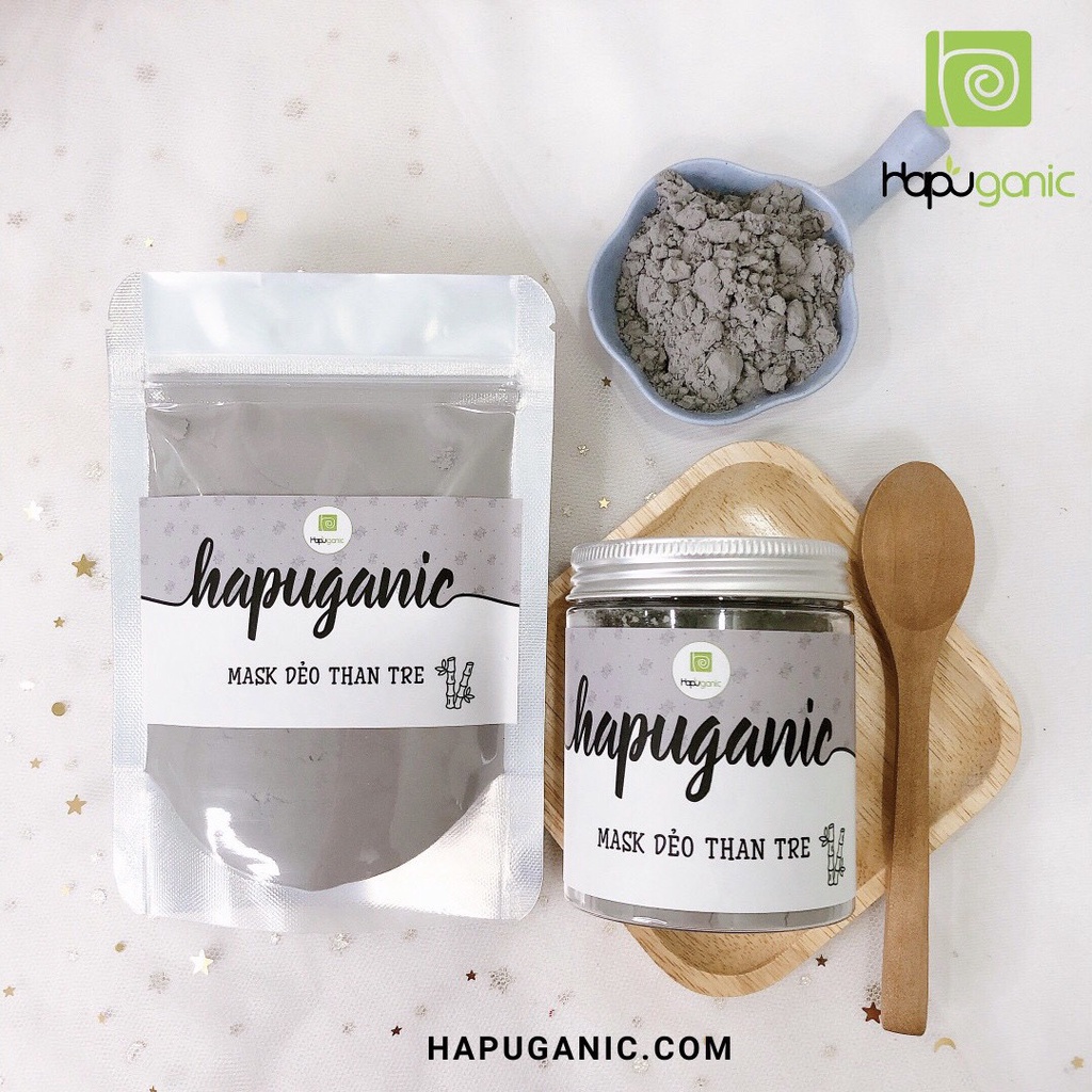 Mask Dẻo Than Tre Hapu Organic chuyên dùng trong Spa uy tín Mặt Nạ Dẻo giảm mụn, thanh lọc da