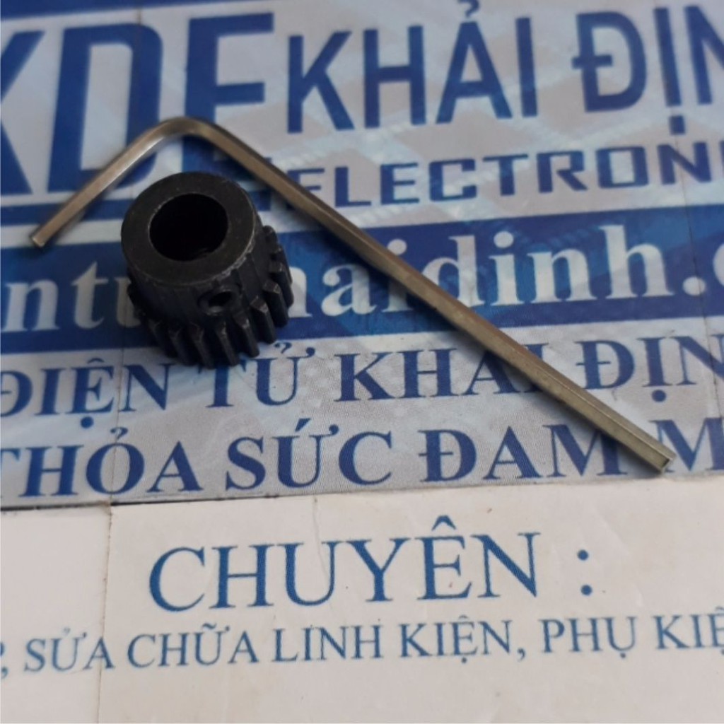 bánh răng kim loại 0.5 đầu trục 20 răng lỗ 3mm/3.17mm/4mm/5mm kde4559