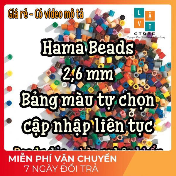 1000 Hạt Peler Beads 2,6 MM,Bán Buôn hạt nhựa đồ chơi, Hama Beads 2,6 mm.