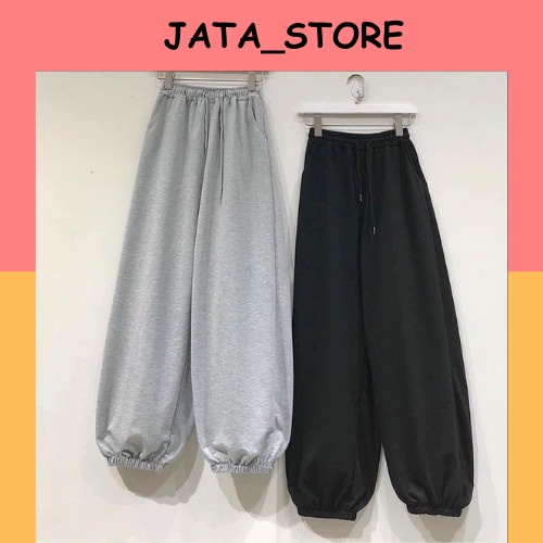 [Qùa tặng là chun tóc] Quần thể thao nữ ống rộng jogger phong cách ullzang có Bigsize | BigBuy360 - bigbuy360.vn