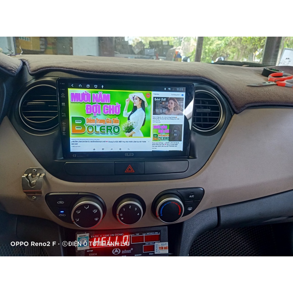 Màn android ô tô OLED C2 , Vietmaps S1, Navitel, Google maps. Tìm kiếm giọng nói OLED bản quyền