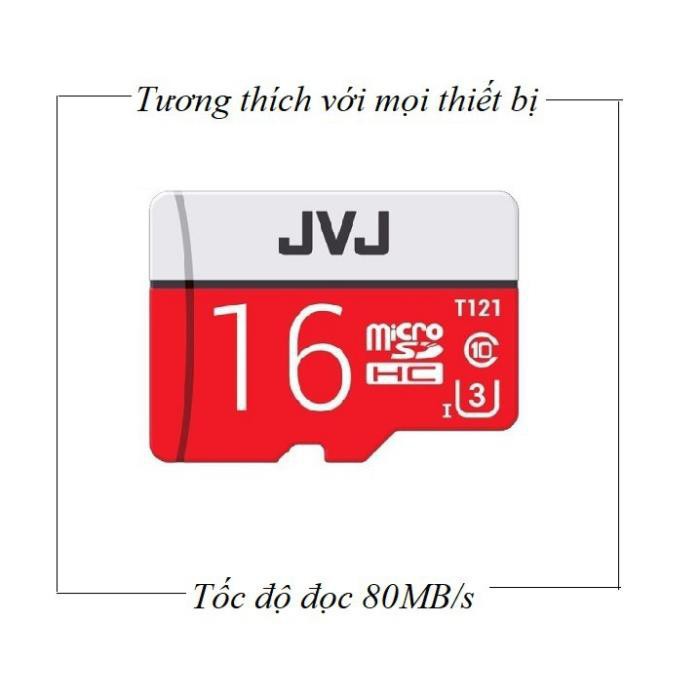 [giá sốc] Thẻ nhớ 16/32/64/128 Gb JVJ Pro U3 Class 10 – chuyên dụng cho CAMERA tốc độ cao - Bh 5 năm | BigBuy360 - bigbuy360.vn