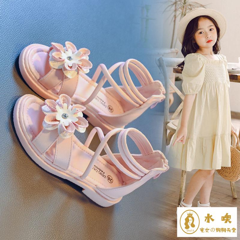 Giày Sandal Công Chúa Đế Mềm Thời Trang Mùa Hè Mới Cho Bé Gái 2021