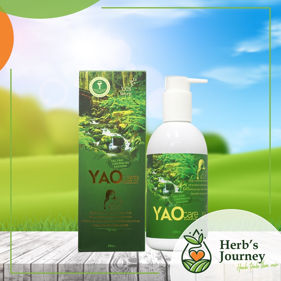 Yaocare mama Gel tắm thảo dược cho mẹ sau sinh - Dược Khoa Xanh - DK Pharma - 100% thảo mộc tự nhiên