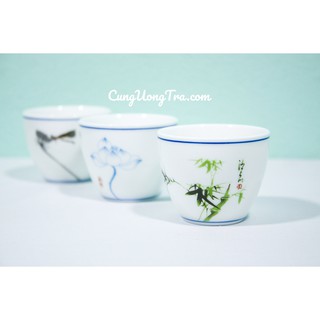 Chén Uống Trà Sứ Ngọc Bích