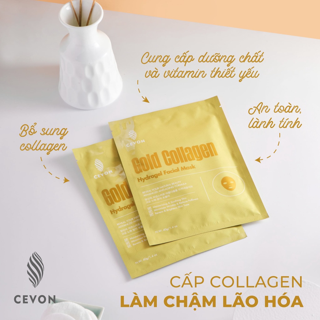 Mặt Nạ Vàng Collagen 24k -Mask Gold Collagen 24k - Cevon - Korea - 1 miếng