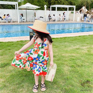 Đầm hoa công chúa phối ren phong cách Hàn Quốc dành cho bé