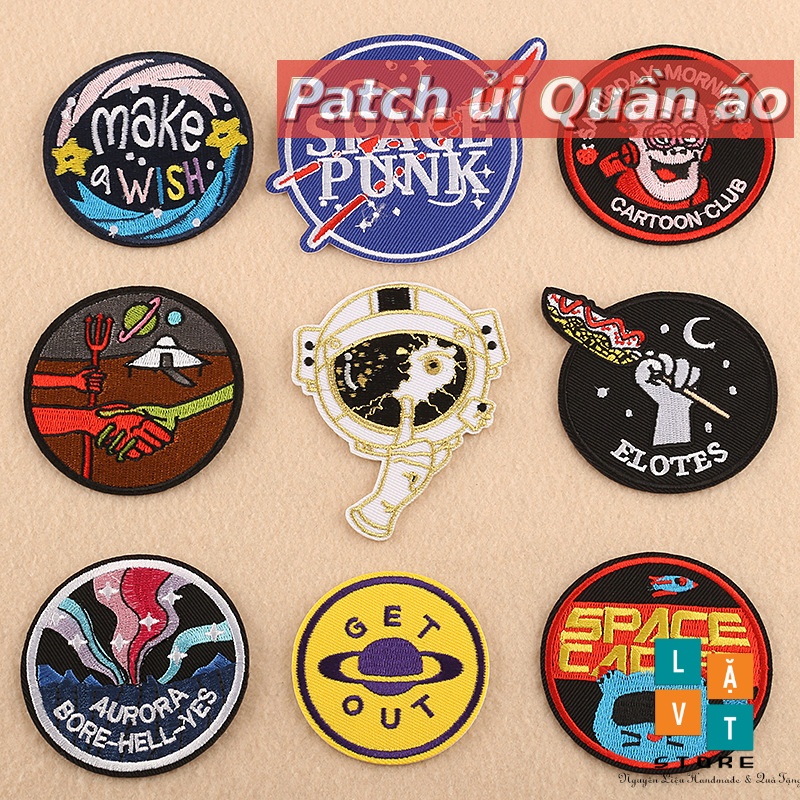 Sticker, Logo Patch Ủi Quần Áo Phong cách Đường phố, phá cách