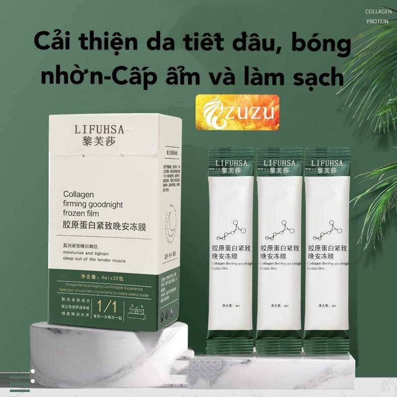 Mặt nạ ngủ collagen, mặt nạ dưỡng trắng giúp da căng bóng trẻ hoá làn da