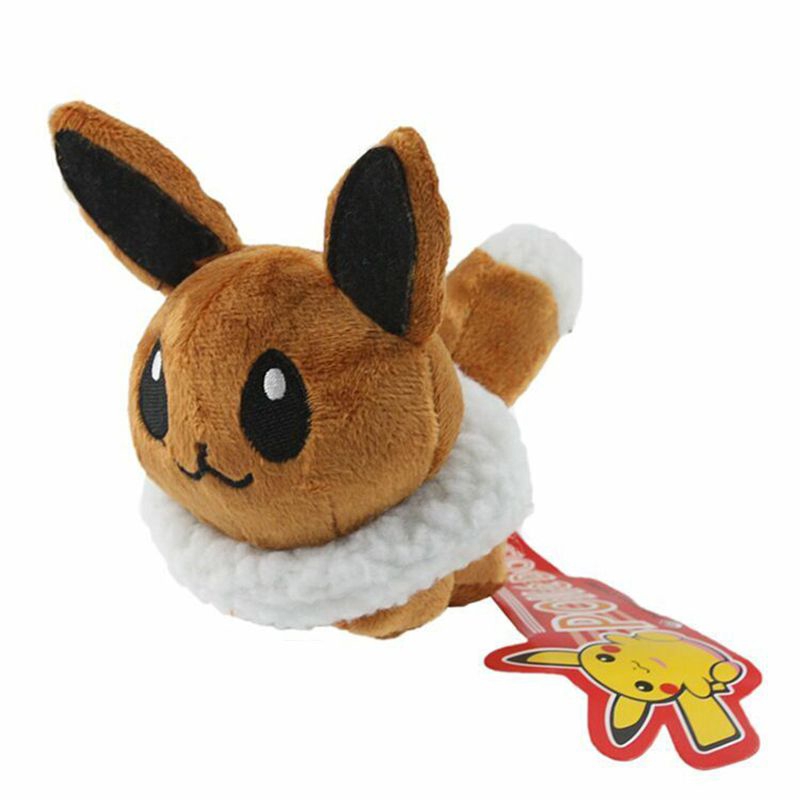 Thú nhồi bông hình Eevee Leafeon Umbreon Jolteon Pokemon mini 13cm dễ thương