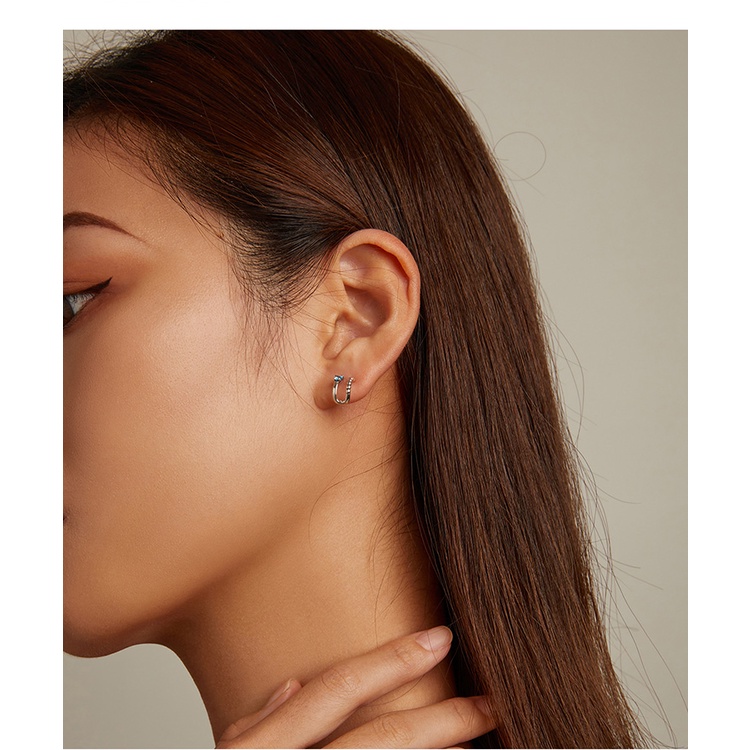 Bông tai Bamoer SCE1331 bằng bạc 925 thời trang tinh tế phù hợp làm quà tặng cho nữ