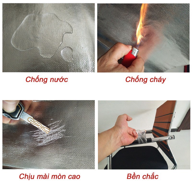 Vải sợi thủy tinh tráng nhôm cách nhiệt chống nóng trần nhà