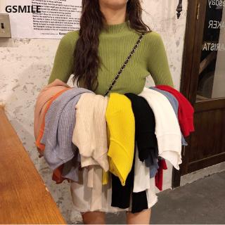 Áo Sweater cổ lọ dài tay phong cách Hàn Quốc dành cho nữ