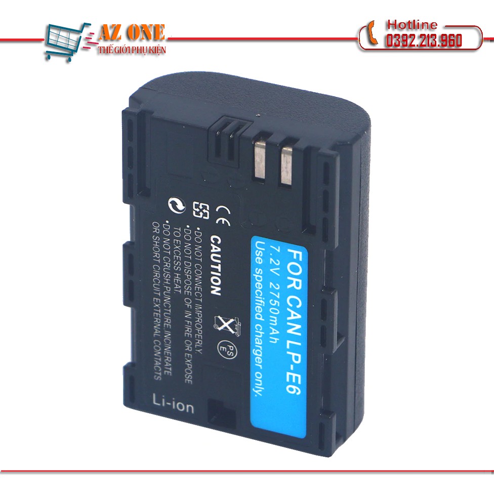 Pin Dành Cho Máy Ảnh Canon LP-E6 2750mAh Cao Cấp