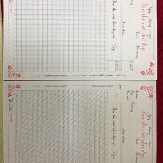 100 to Giấy thi viết chữ đẹp chuẩn