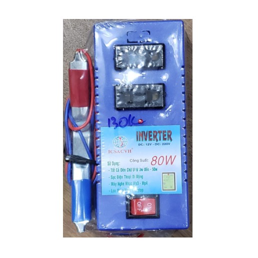 Bộ đảo điện Inverter 12V Lên 220V công suất 80W