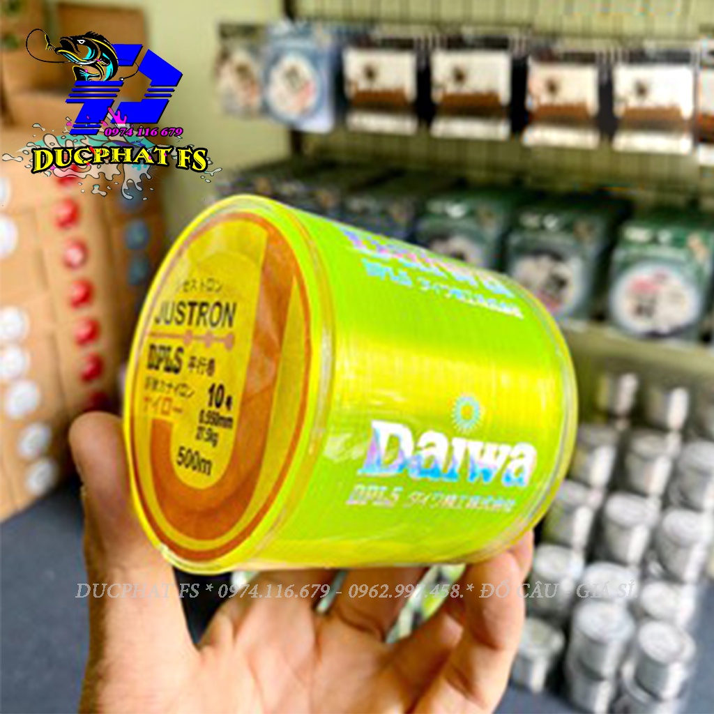 Cước câu cá daiwa 500m giá rẻ độ tải cá cao nhiều màu