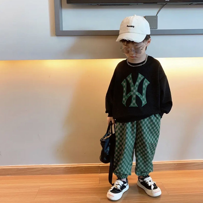 Set Đồ Thời Trang Phong Cách Đường Phố Hàn Quốc Mới Cho Bé Trai