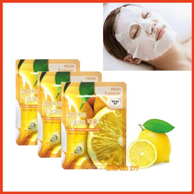 [Hàng chính hãng] Mặt Nạ Dưỡng Da 3W Clinic Chanh Hàn Quốc
