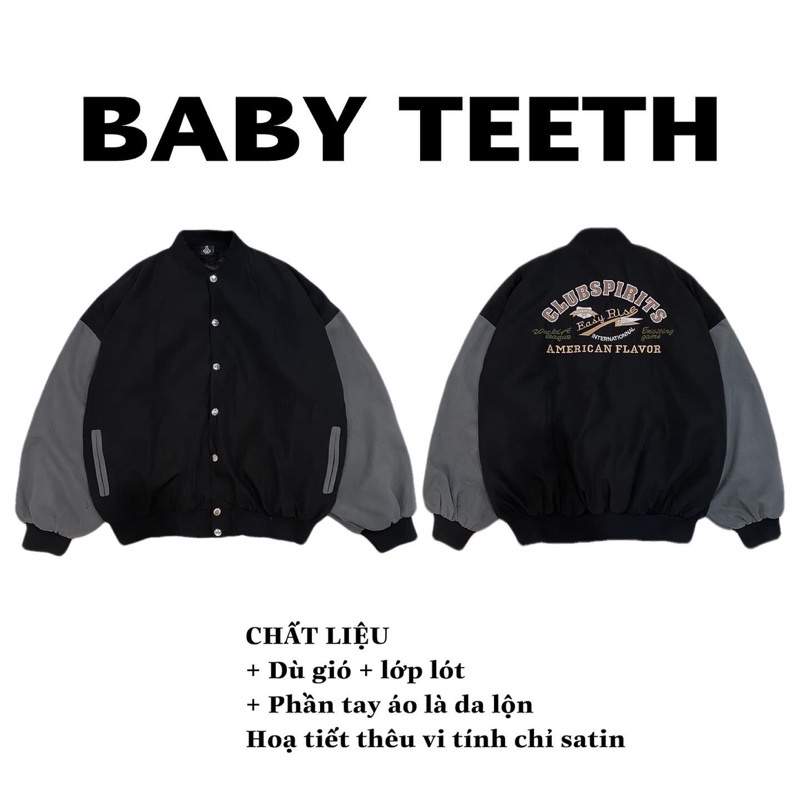 Áo Khoác Bomber bóng chày CLUB