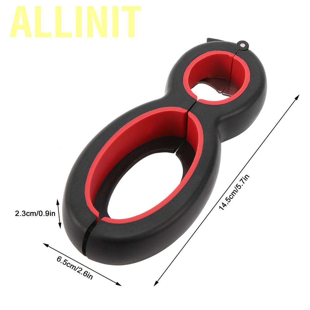 Allinit Multifunctinal Stainless Steel 6 In 1 Bottle Can Opener Corkscrew For Bar Resta